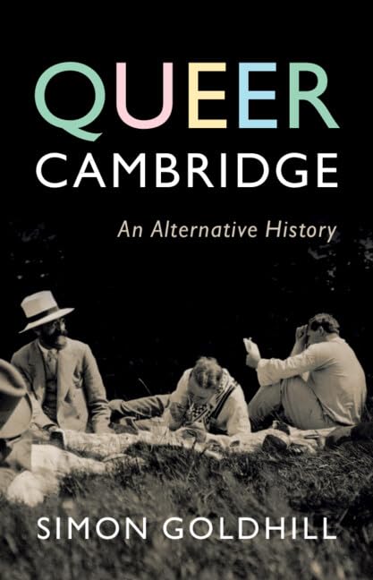 Book cover: "Queer Cambridge" with a vintage photograph of people outdoors.