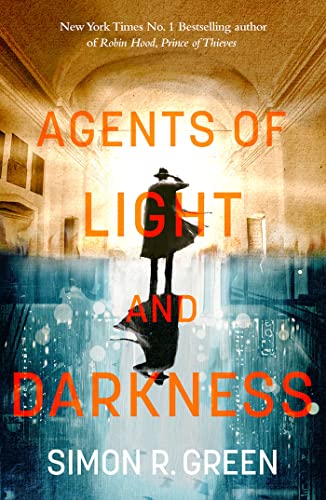 Book cover: shadowy figure in a grand hall with light and reflection.