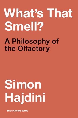 Book cover: "What's That Smell?" by Simon Hajdini, red background.