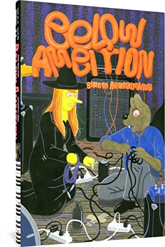 Book cover: woman and wolf-headed man amidst tangled cables.