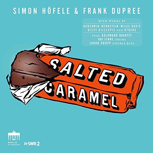 CD cover for "Salted Caramel" by Simon Höfele & Frank Dupree, featuring candy.