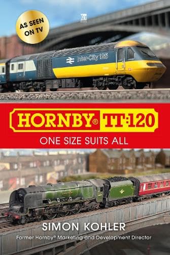 Book cover featuring a model Inter-City 125 train and a steam locomotive on tracks.
