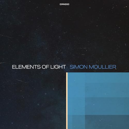 CD cover for "Elements of Light" by Simon Moullier, abstract design.