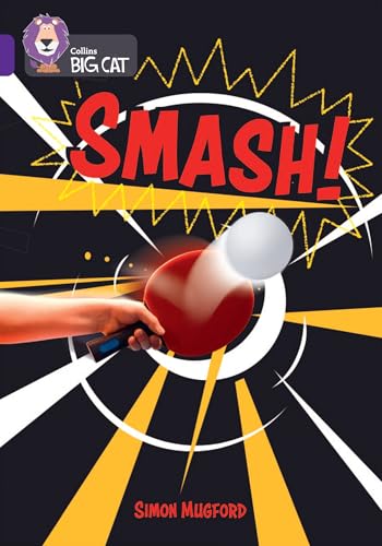 Book cover: "Smash!" depicts a hand hitting a ping pong ball.