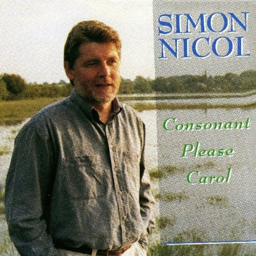 Album cover featuring Simon Nicol standing in front of a serene lake landscape.