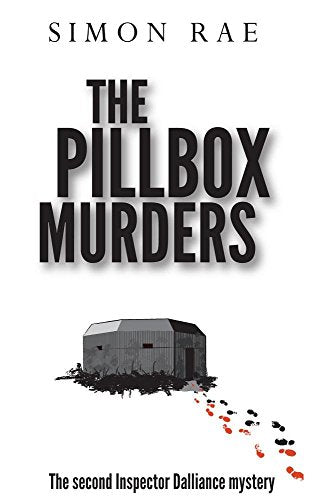 Book cover: "The Pillbox Murders" with a concrete pillbox illustration.