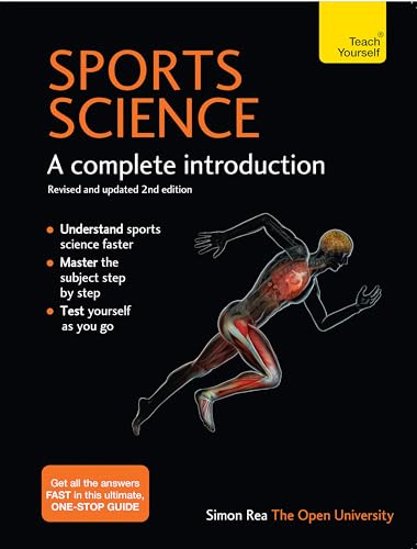 Book cover: “Sports Science” with an anatomical illustration of a runner.