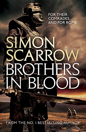 Roman soldier with sword, book cover for "Brothers in Blood.