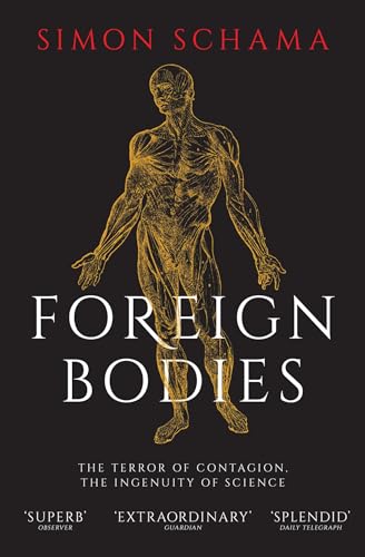Book cover: gold anatomical figure over dark background, title "Foreign Bodies".
