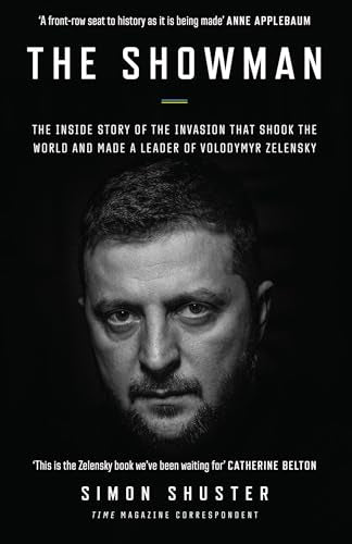 Book cover featuring a black and white portrait of Volodymyr Zelensky.
