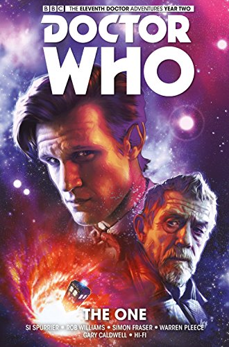 Doctor Who graphic novel cover featuring the Eleventh Doctor and a fiery vortex.