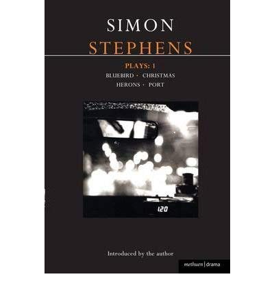 Black book cover with author "Simon Stephens" and play titles listed.
