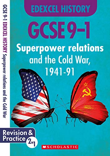 History revision guide cover with butterfly wings depicting US and Soviet flags.