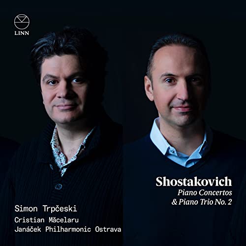 CD cover featuring portraits of two men and text: "Shostakovich.