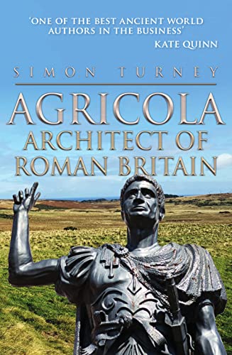 Book cover: “Agricola Architect of Roman Britain” with statue image.