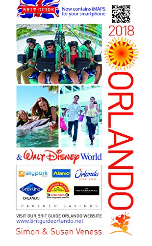 2018 Brit Guide Orlando cover with images of theme parks and attractions.