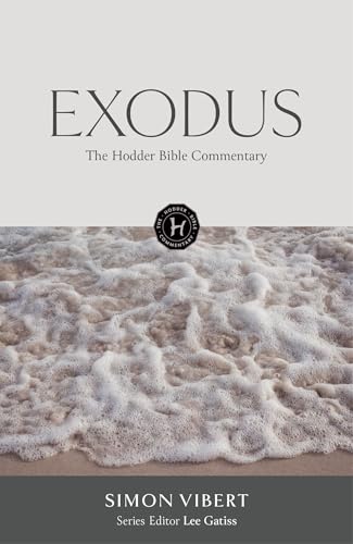 Book cover for "Exodus" commentary with a foamy wave image.