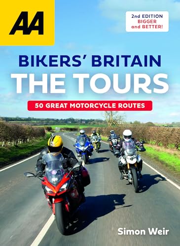 Book cover featuring motorcycle riders on a winding British road.