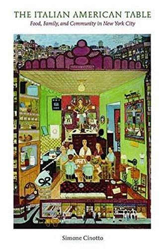 Book cover depicting a colorful, detailed illustration of a family dining.