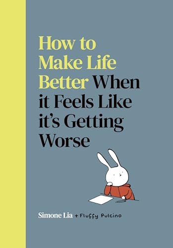 Book cover with yellow and blue background, a rabbit reading a letter.
