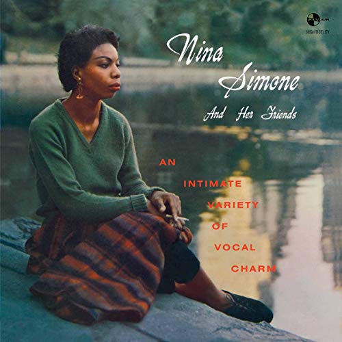 Nina Simone album cover, portrait of a woman by water.