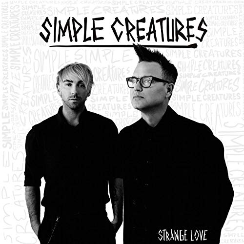 "Album cover with two men in black shirts against a white background."