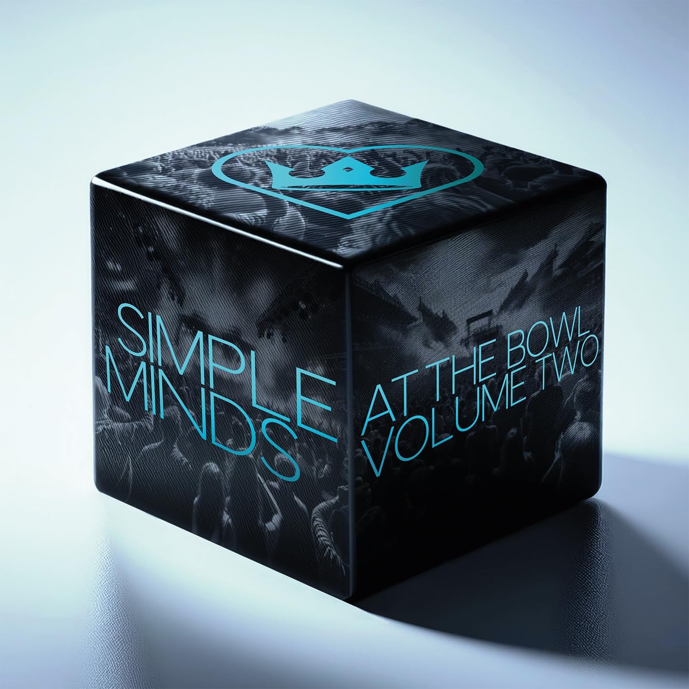 Simple Minds "At The Bowl Vol. 2" vinyl record cube packaging.