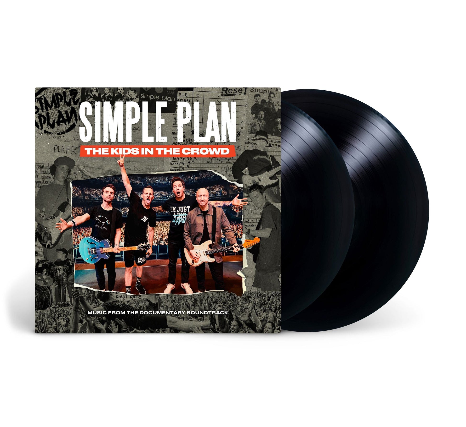 Simple Plan album cover featuring the band and concert imagery on vinyl.
