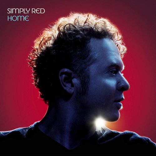 Simply Red “Home” CD cover: profile of a man with curly hair.