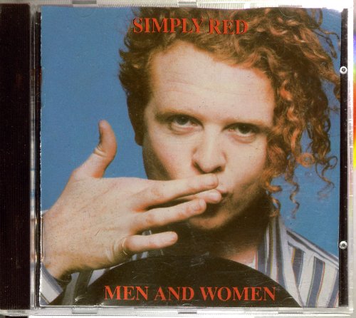 Simply Red “Men And Women” CD cover featuring a portrait of Mick Hucknall.