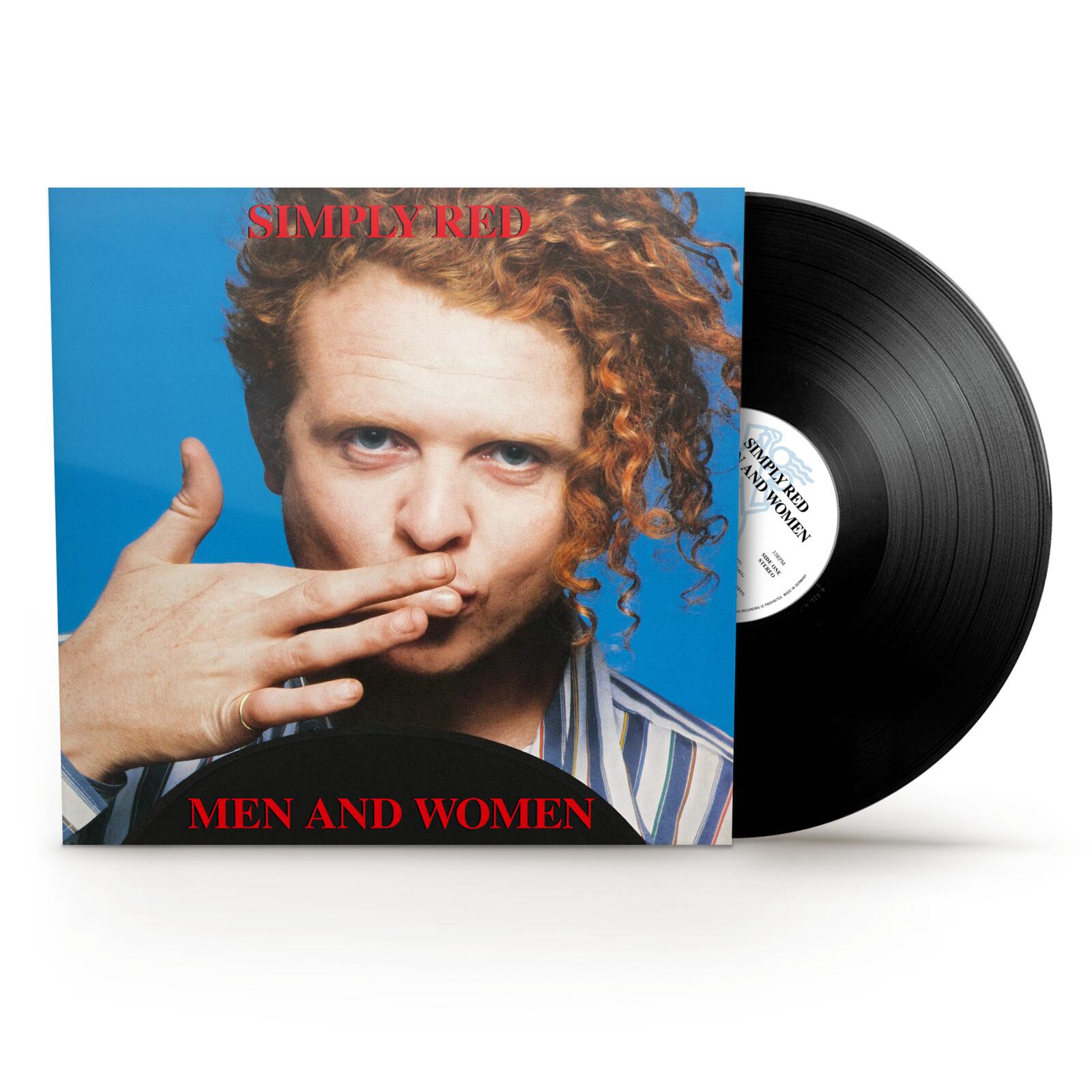 Simply Red “Men and Women” vinyl record with portrait cover.