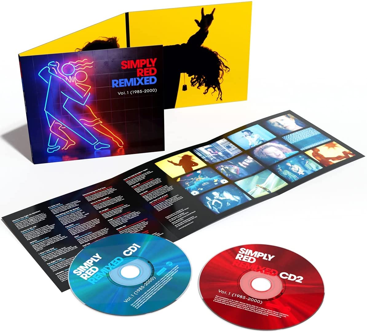 Simply Red “Remixed Vol. 1” CD package with booklet and two discs.