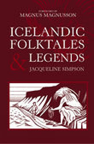 Book cover: “Icelandic Folktales & Legends” with a snowy landscape image.