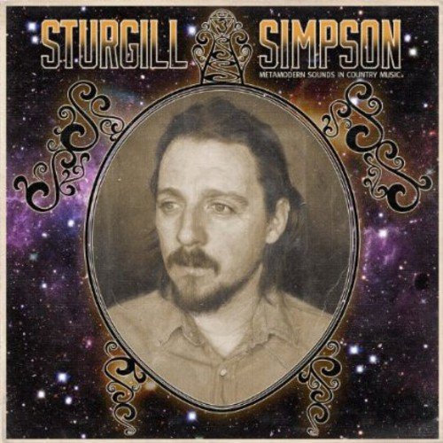 Album cover with sepia-toned portrait of Sturgill Simpson against a starry space background.