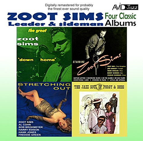 CD cover featuring four Zoot Sims album artworks arranged in a two-by-two grid.