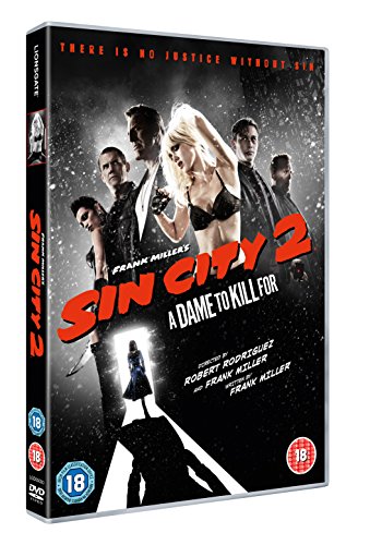 DVD cover for "Sin City 2: A Dame To Kill For" with characters.