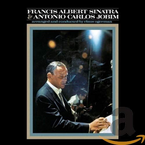 Frank Sinatra and Antonio Carlos Jobim CD cover with Sinatra performing.