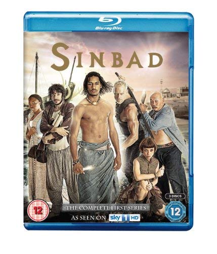 Sinbad" Blu-ray cover featuring a group of characters and a sailing ship.