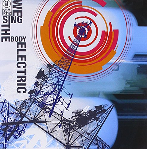 CD cover with power lines, abstract red and orange circular design.