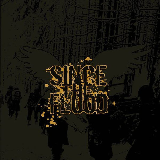 Dark album cover with winged text reading "Since The Flood" and silhouetted figures.