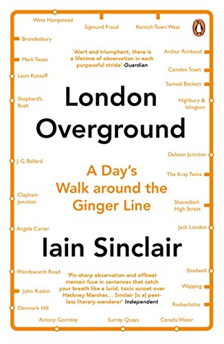 Book cover: "London Overground" by Iain Sinclair, featuring a tube map design.