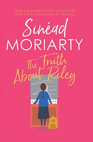 Book cover: "The Truth About Riley" with illustration of a girl at lockers.