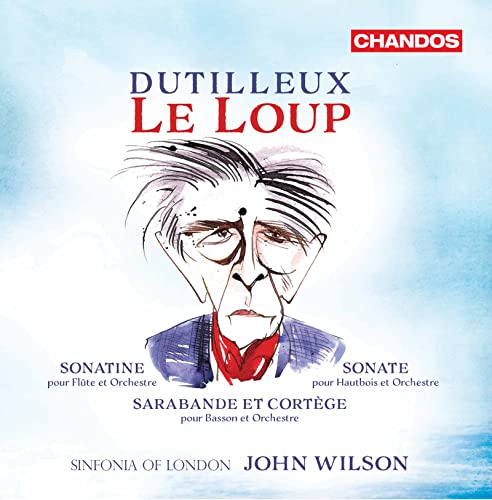 CD cover: sketch of a man’s face over a blue and white background.