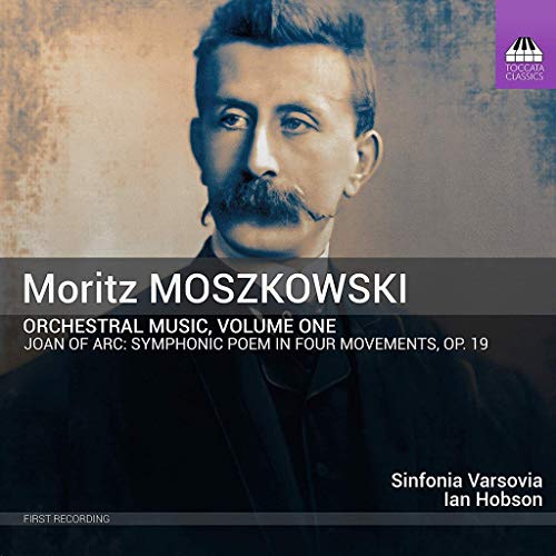 CD cover featuring a portrait of composer Moritz Moszkowski.