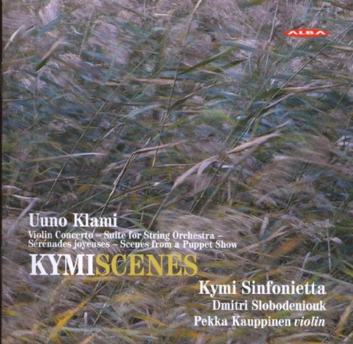 CD cover for “Kymiscenes” featuring blurred green grasses and text.