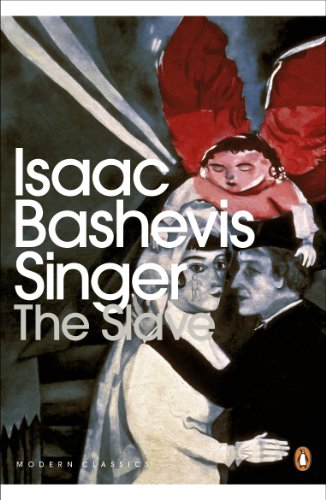 Book cover for "The Slave" by Isaac Bashevis Singer, featuring painted figures.