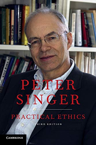 Book cover featuring author Peter Singer and title "Practical Ethics".