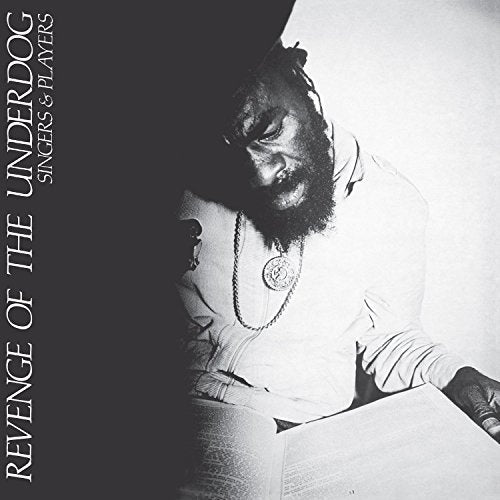 Black and white album cover featuring a bearded man looking down.