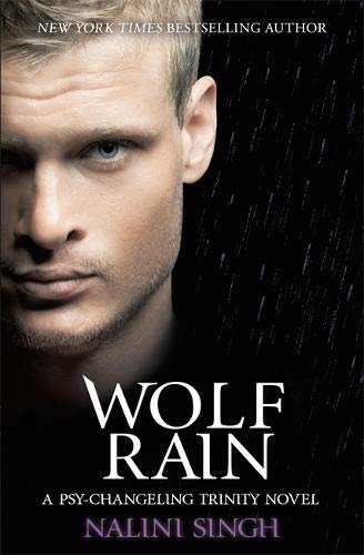 Book cover featuring a man with wolf-like features in the rain.