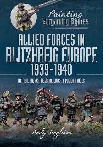 Book cover depicting painted miniature soldiers from WWII Allied forces.